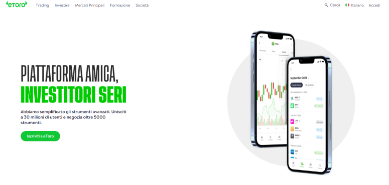 Conto trading eToro