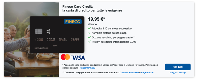 Credit Card Fineco